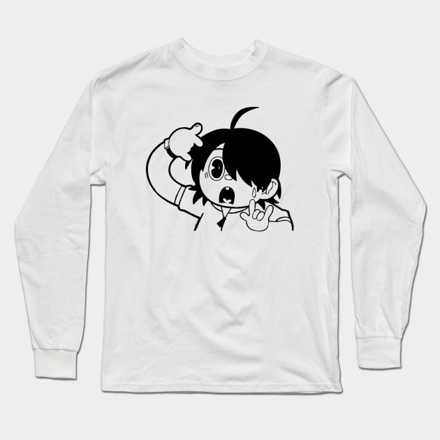 Araragi Koyomi Bakemonogatari Anime Long Sleeve T-Shirt by SaverioOste